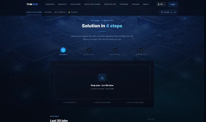 Quick Solutions wizard